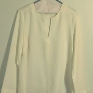 Cream dress blouse